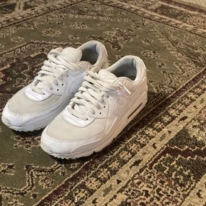 All white AirMax 90 Size 10